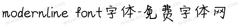 modernline font字体字体转换